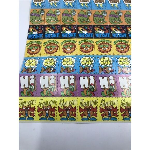 Kellogg's Cereal Fun Stamps Sheet Stickers Vintage 1980s. Rare - Picture 10 of 14